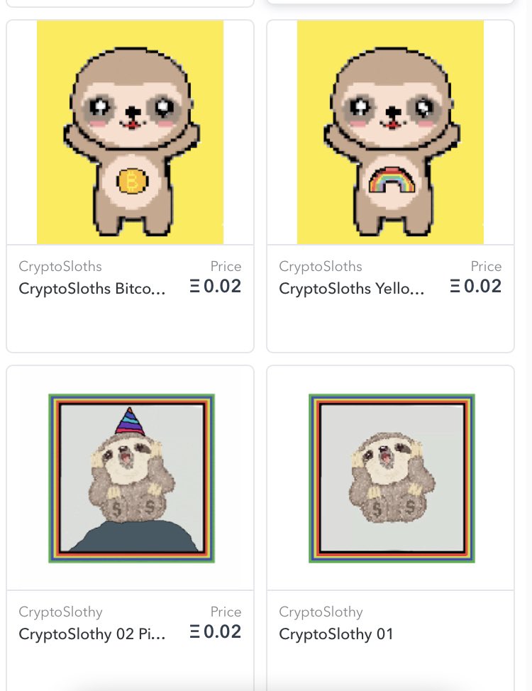 NftInfected's tweet photo. First night of Dropping Sloths
New NFT Collection
#CryptoSloths & #CryptoSlothy
#NFTdrops #NFTs #nftcollector #nftart the Crypto Sloths are in their "Color Faze" the first 10 of them
Hope you like them🥰 https://t.co/8MJ7SWpENW