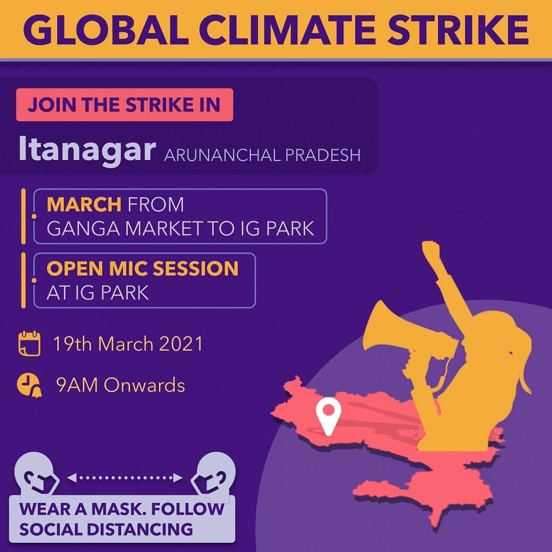#GlobalClimateStrike
Itanagar, Almora, Ranchi, Naihati, Chandigarh!

Mark your calendars for tomorrow!
Contact the local chapters tagged in the posts to take part in the onground strikes in your city!

Don't forget to take your masks, sanitizers along & follow social distancing! https://t.co/ArbpjFSLWl