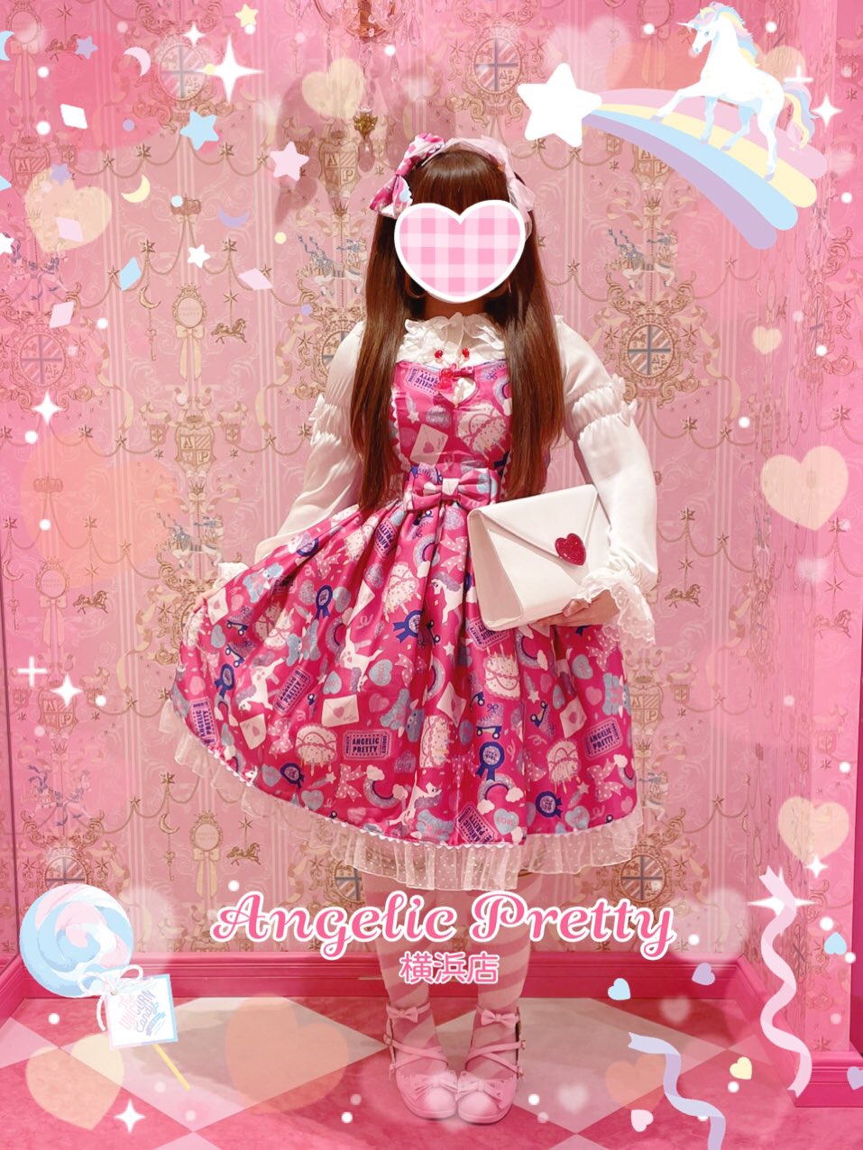 送料無料　匿名配送　ANGELIC PRETTY JSKひざ丈ワンピース