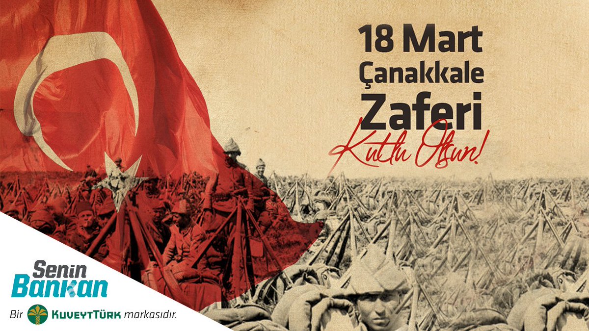 Çanakkale Zaferi’nin 106. yılında başta Gazi Mustafa Kemal Atatürk olmak üzere, istiklal kahramanlarımızı rahmet ve minnetle anıyoruz.

#18MartÇanakkaleZaferi
#SeninBankan