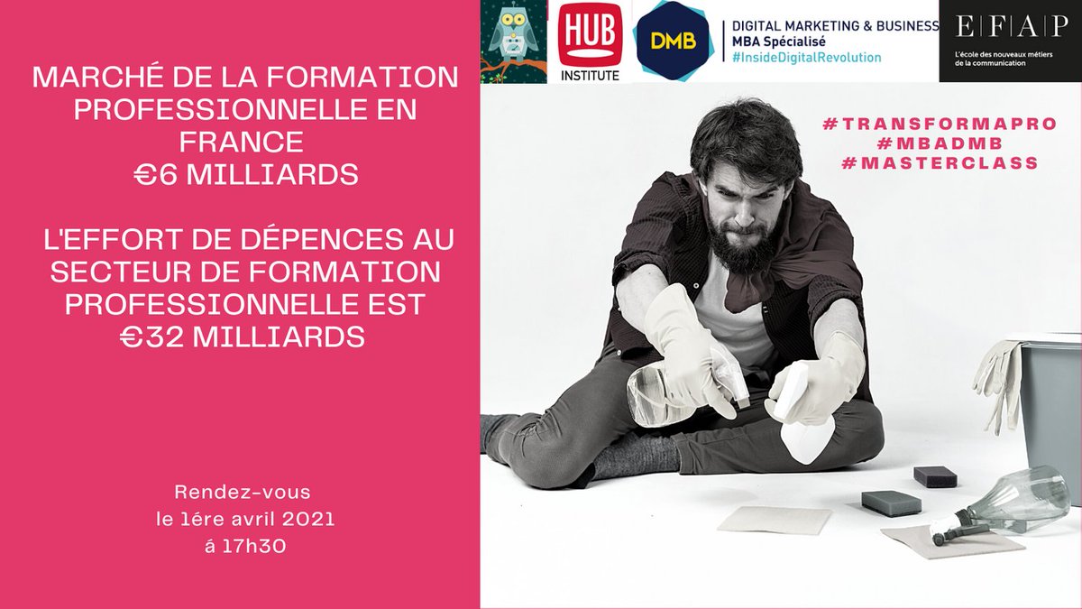 32 milliards, c’est une grande chiffre ou pas? 

⏰ Rendez-vous le 1ère avril à 17h30

Réservez vôtre place forms.gle/Vuz4dSbAbPC5rS…

#MBADMB #TransFormaPro #Masterclass <a href="/MBADMB/">mbadmb</a>