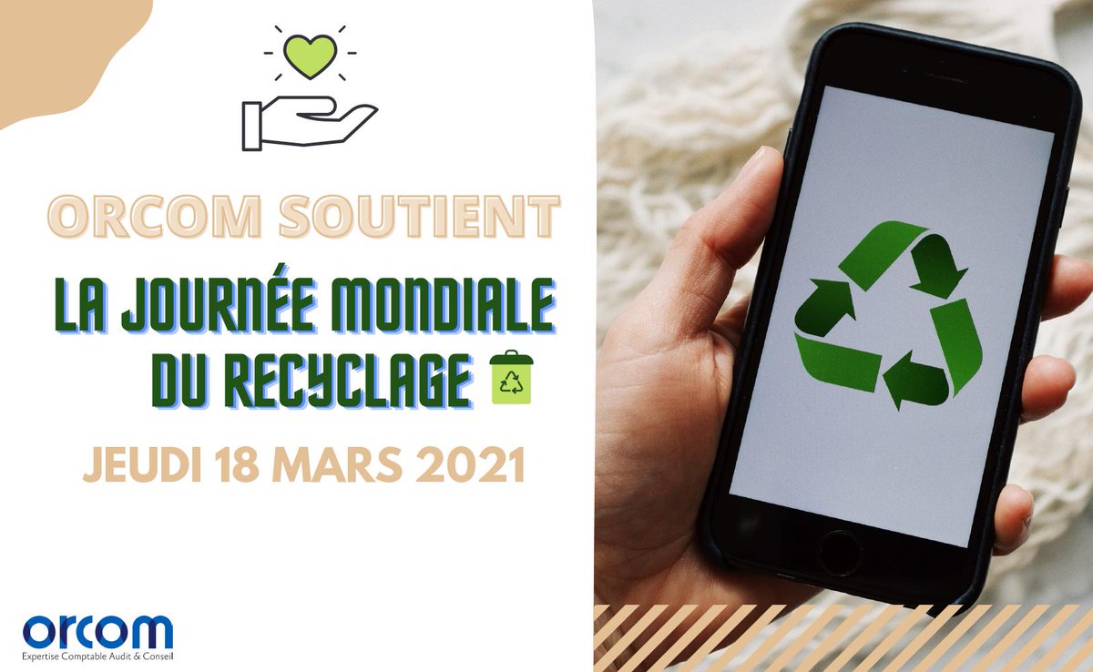[JOURNEE MONDIALE DU #RECYCLAGE] ♻️
ORCOM limite ses déchets de matériels électroniques en choisissant de les valoriser, de les #recycler. Dans ce cadre, nous avions d'ailleurs donné il y a un mois 16 ordinateurs au lycée Jean-Lurçat (45).