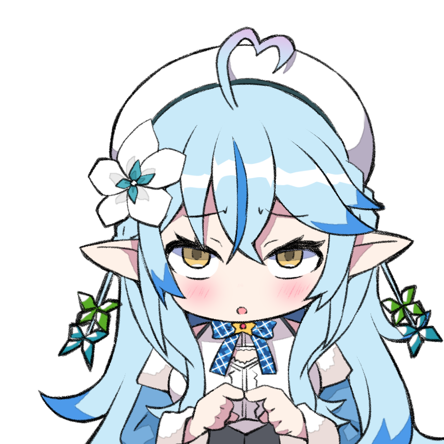 雪花ラミィ 「#LamyArt 
fontですか? 」|honmirinのイラスト