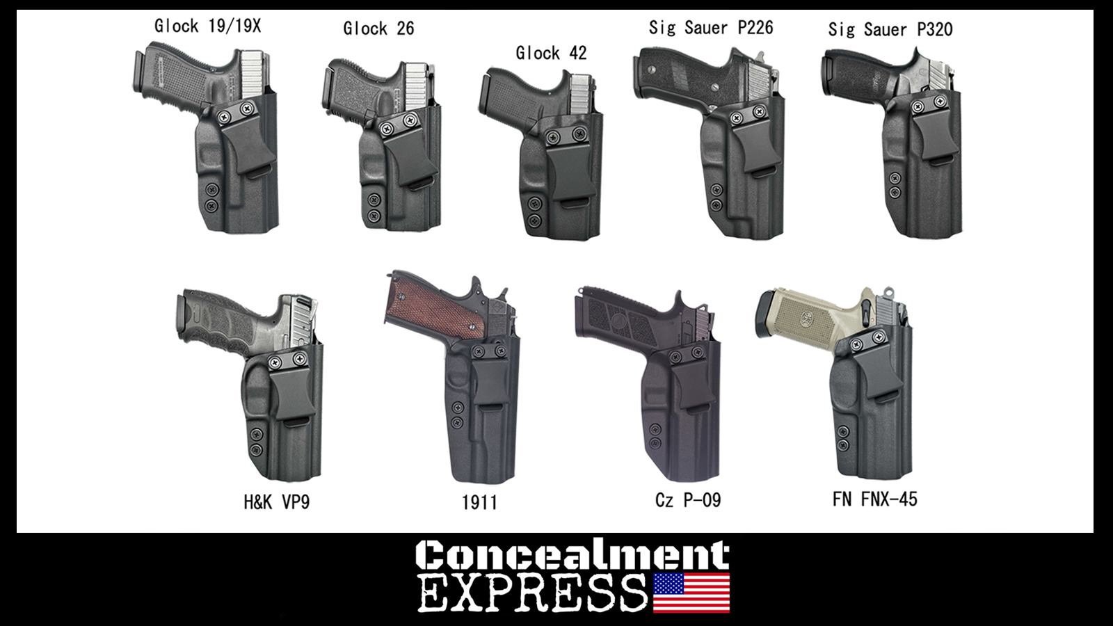 High Speed コンシールドホルスター コンシールドキャリー Lサイズ Sure Grip 左用 インサイドホルスター Gear M ハイスピードギア マルチフィット
