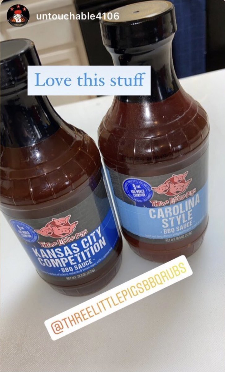 The gold standard in BBQ Sauces Three Little Pigs. Thanks @untouchable4106 for the pictures. #GOLD #carolinabbq #kansascitybbq #Foodie #bbqchampion #grill #grilling <a href="/ChrisMarksBBQ/">Chris Marks</a>
