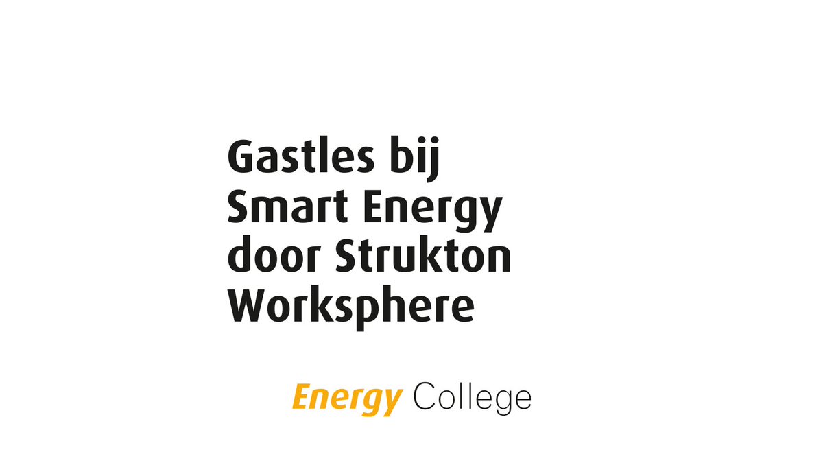 Studenten #smartenergy ontdekken hun toekomstige werkveld bij Strukton Worksphere, partner van Gas 2.0 sinds 2020. ‘Met deze online gastles willen we onze studenten Smart Energy een concreter beeld geven van hun toekomstige werkzaamheden’. energycollege.org/item/samenwerk…