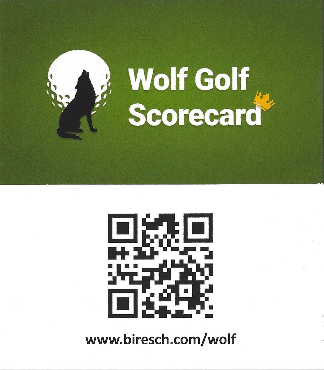 WolfGolfGame1's tweet photo. Wolf Golf Scorecard app rebranding complete with new business cards! #Golf https://t.co/sqhkpvNqbQ
