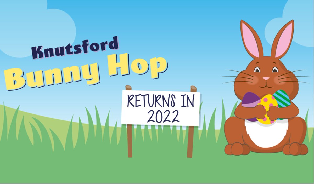 Unfortunately #Knutsford Bunny Hop will not take place this year, but we'll be back in 2022! We're running a fun online bunny trail instead, look out for more details of this next week! 🐰