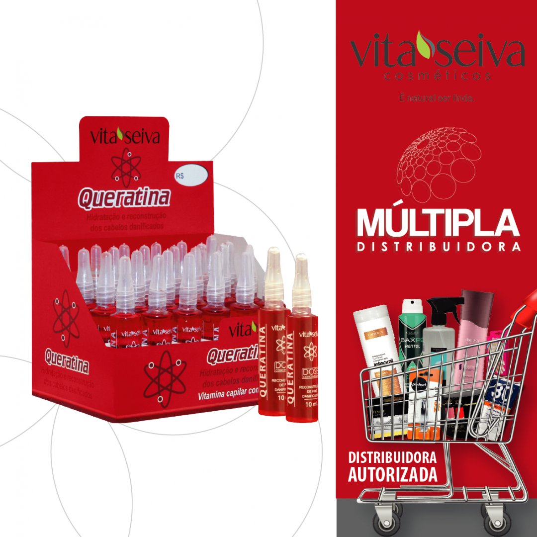 MultiplaDistrib's tweet image. A Ampola Capilar Vita Seiva Queratina com concentrado de queratina hidrolisada, é indicado para proporcionar o fortalecimento intensivo dos cabelos desestruturados, quebradiços e elásticos.

multipladistribuidorars.com

#beleza #distribuidora #farmacia #multipladistribuidora