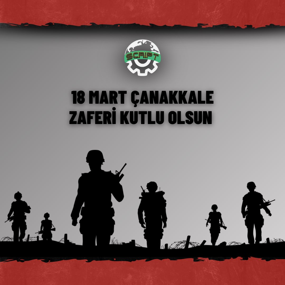 Script Robotics (@scriptrobotics) on Twitter photo Çanakkale Zaferimizin 106. yıl dönümünde Ulu Önder Mustafa Kemal Atatürk başta olmak üzere tüm şehitlerimizi saygı ve rahmetle anıyoruz.
<a href="/EducatRobotics/">Educat Robotics #VEXRobotics</a> <a href="/EnverYucel/">EnverYucel</a> <a href="/nevzatkulaber/">Nevzat Kulaberoğlu</a> <a href="/nilcicek/">Nil Çiçek</a> <a href="/UgurOkullari/">Uğur Okulları</a> @Bakirkoy_Ugur #scriptrobotics #11881U #vexrobotics #technology #18Mart Çanakkale Zaferimizin 106. yıl dönümünde Ulu Önder Mustafa Kemal Atatürk başta olmak üzere tüm şehitlerimizi saygı ve rahmetle anıyoruz.
<a href="/EducatRobotics/">Educat Robotics #VEXRobotics</a> <a href="/EnverYucel/">EnverYucel</a> <a href="/nevzatkulaber/">Nevzat Kulaberoğlu</a> <a href="/nilcicek/">Nil Çiçek</a> <a href="/UgurOkullari/">Uğur Okulları</a> @Bakirkoy_Ugur #scriptrobotics #11881U #vexrobotics #technology #18Mart