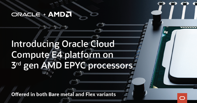 hermansd's tweet photo. Ready for a #cloud performance boost? Meet the new @OracleCloud Compute E4 platform based on 3rd-gen @AMD EPYC processors: https://t.co/y7sp5b3Ant https://t.co/UVQIUtBYeX
