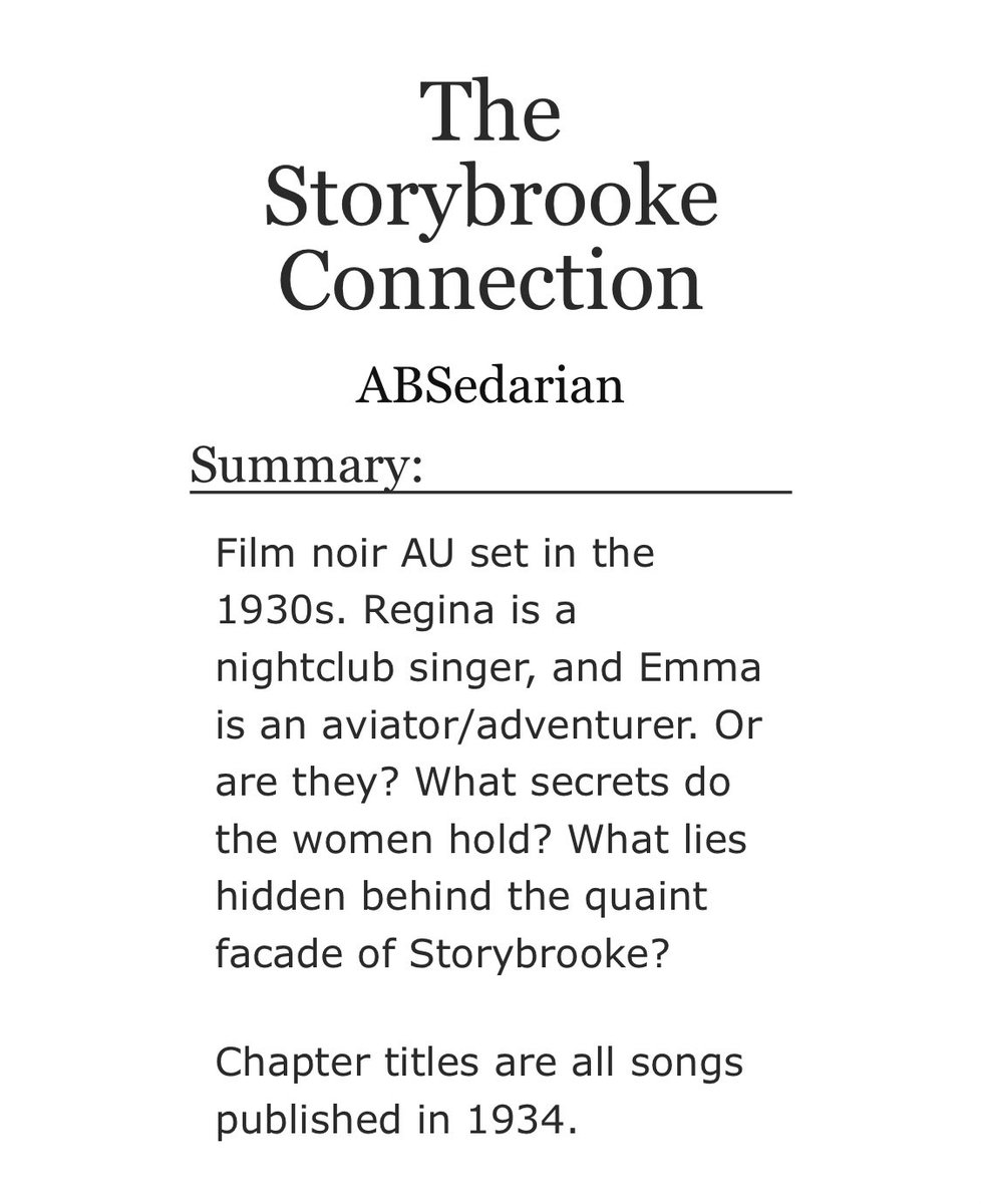 March 18: The Storybrooke Connection by ABSedarian  https://archiveofourown.org/works/1099575/chapters/2212318