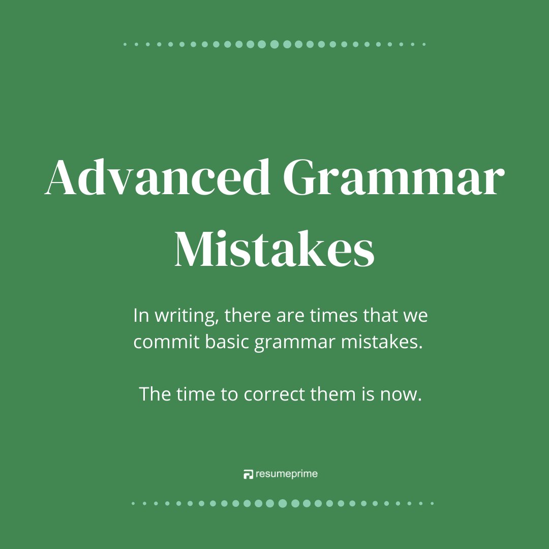 resumeprime's tweet image. Writing is often seen as work of art or body of a business. Either you are expressing your thoughts or writing corporate letters, preventing common grammar errors is essential. #contentchecker #contentwriting #contenttips #resumegrammar #resumewritinghelp