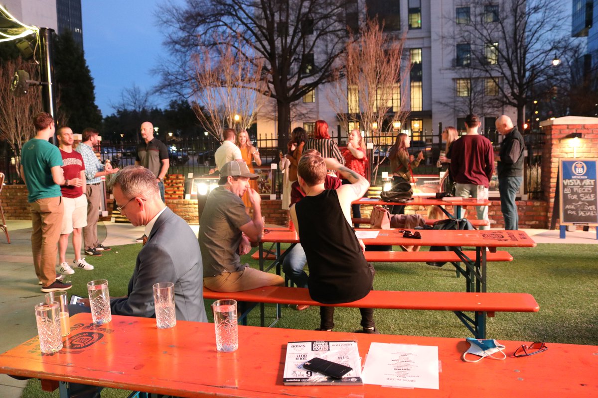 growco_cola's tweet image. When the GrowCo members get together you know it is going to be a great time, rain or shine! We had a lot of laughs at our monthly happy hour at Market on Main.