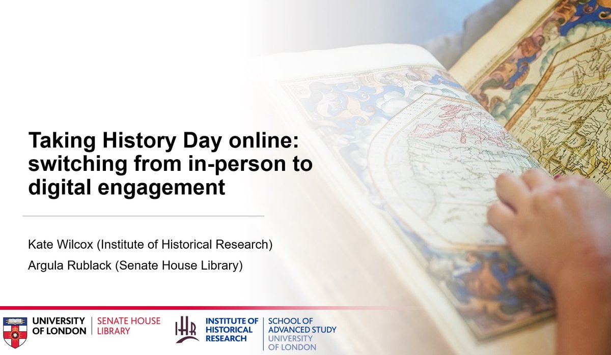 History Day features at #RLUK21! @katewilcox76 and I are really excited to be giving a lightening talk today on how we took #HistDay20 online last year. If you're at the RLUK conference join us to find out more from 3pm