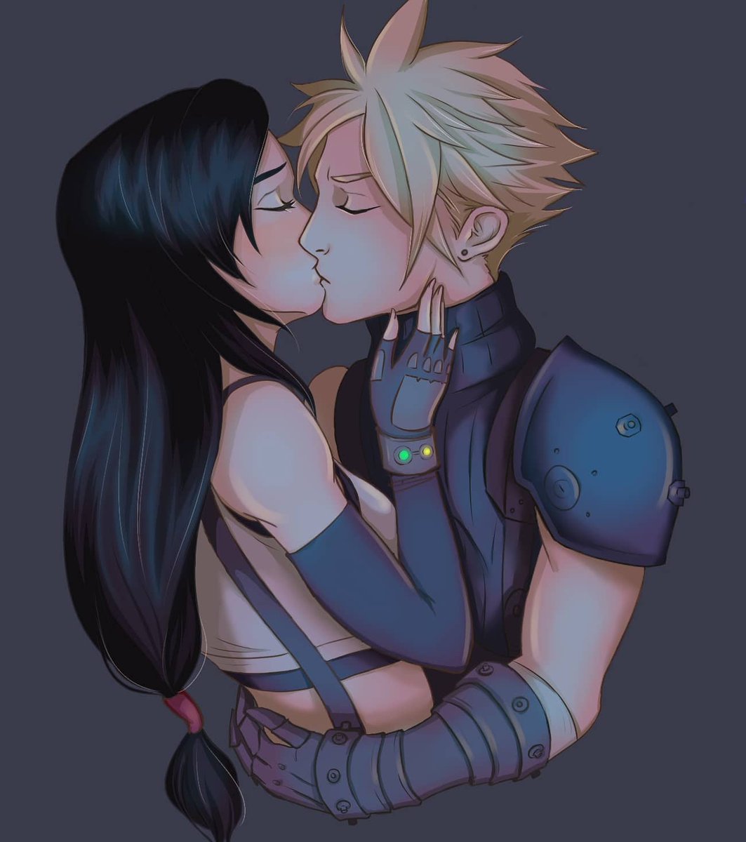 Re-draw of something I did last year... Crazy how much I've improved 😅 #FinalFantasyVII #FFVIIRemake #CloTi