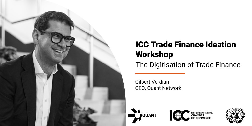 Quant (@quant_network) on Twitter photo Our CEO <a href="/gverdian/">Gilbert Verdian</a> will be participating in today’s <a href="/UN/">United Nations</a> and <a href="/iccwbo/">International Chamber of Commerce</a> Workshop on the Digitisation of Trade Finance.
It’s a privilege to be involved in this Advisory Group that will help shape cross border transactions and simplify international trade flows.
#Tradefinance #dlt Our CEO <a href="/gverdian/">Gilbert Verdian</a> will be participating in today’s <a href="/UN/">United Nations</a> and <a href="/iccwbo/">International Chamber of Commerce</a> Workshop on the Digitisation of Trade Finance.
It’s a privilege to be involved in this Advisory Group that will help shape cross border transactions and simplify international trade flows.
#Tradefinance #dlt