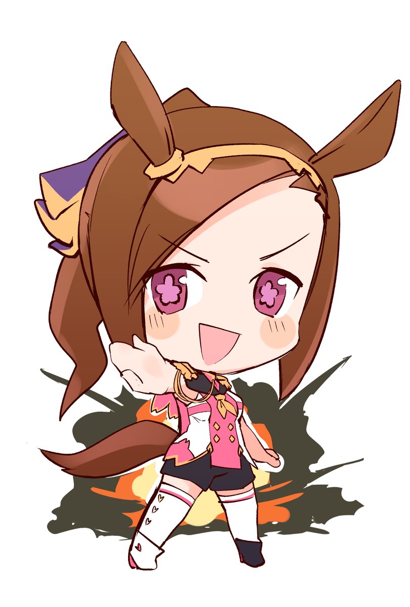 1girl horse ears animal ears solo tail brown hair horse tail  illustration images