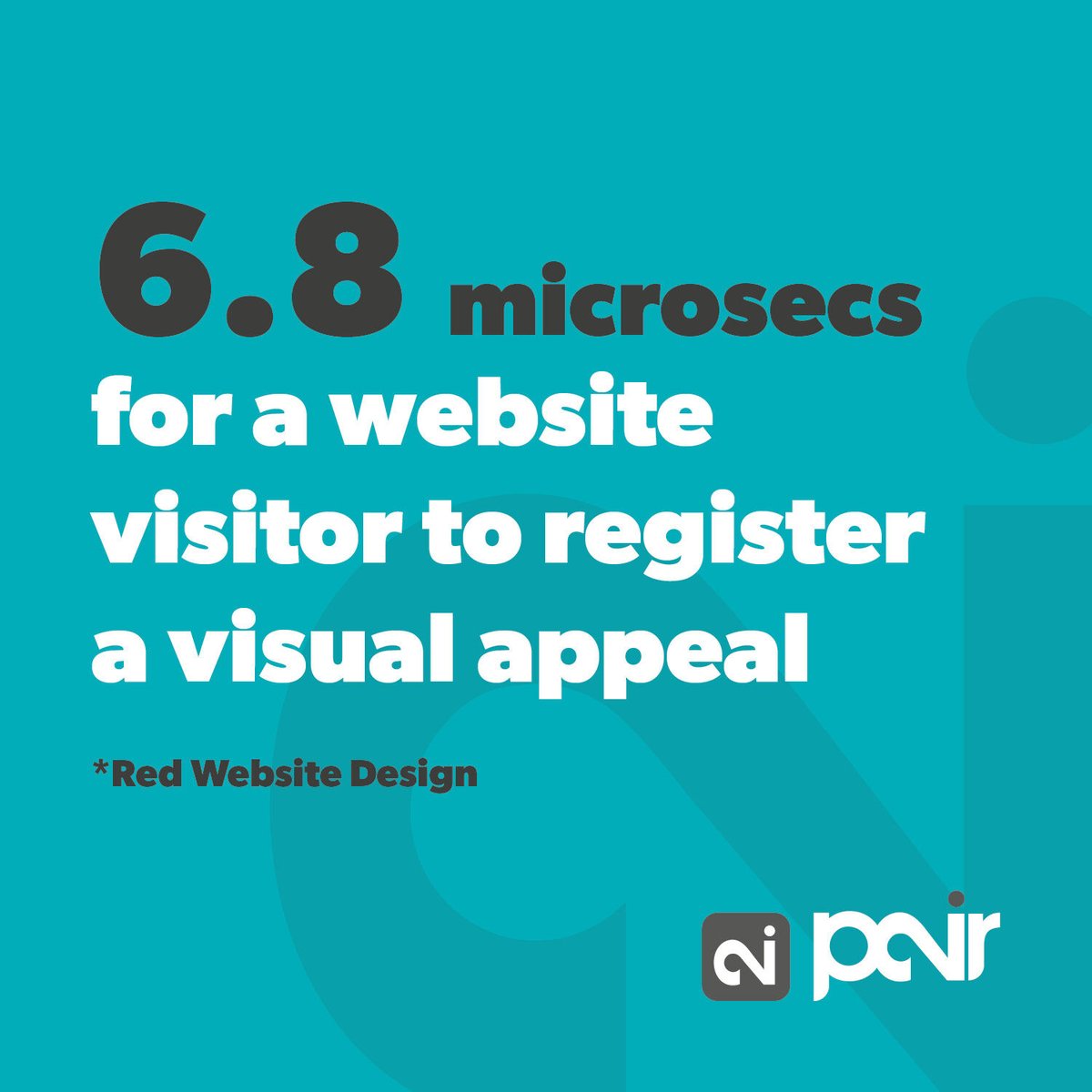pair_creative's tweet image. That's not long at all!

The first impression really does count in this instant. A well-designed website with a good User Experience (UX) will ensure it appeals to your audience.

#designstats #graphicdesign #webdesign #websites #designagency #logodesign #cumbria #barrowinfurness