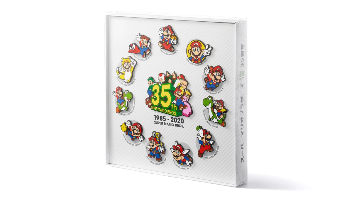 マリオ35周年ピンバッジ スーパーマリオブラザーズ35周年 on X: 