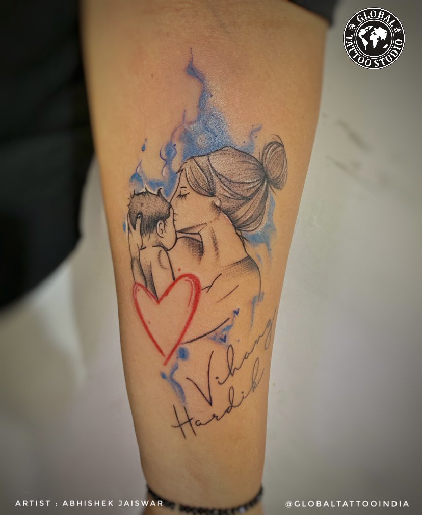 Angel Tattoo - Mother & Child Tattoo ideas @ ANGEL TATTOO... | Facebook