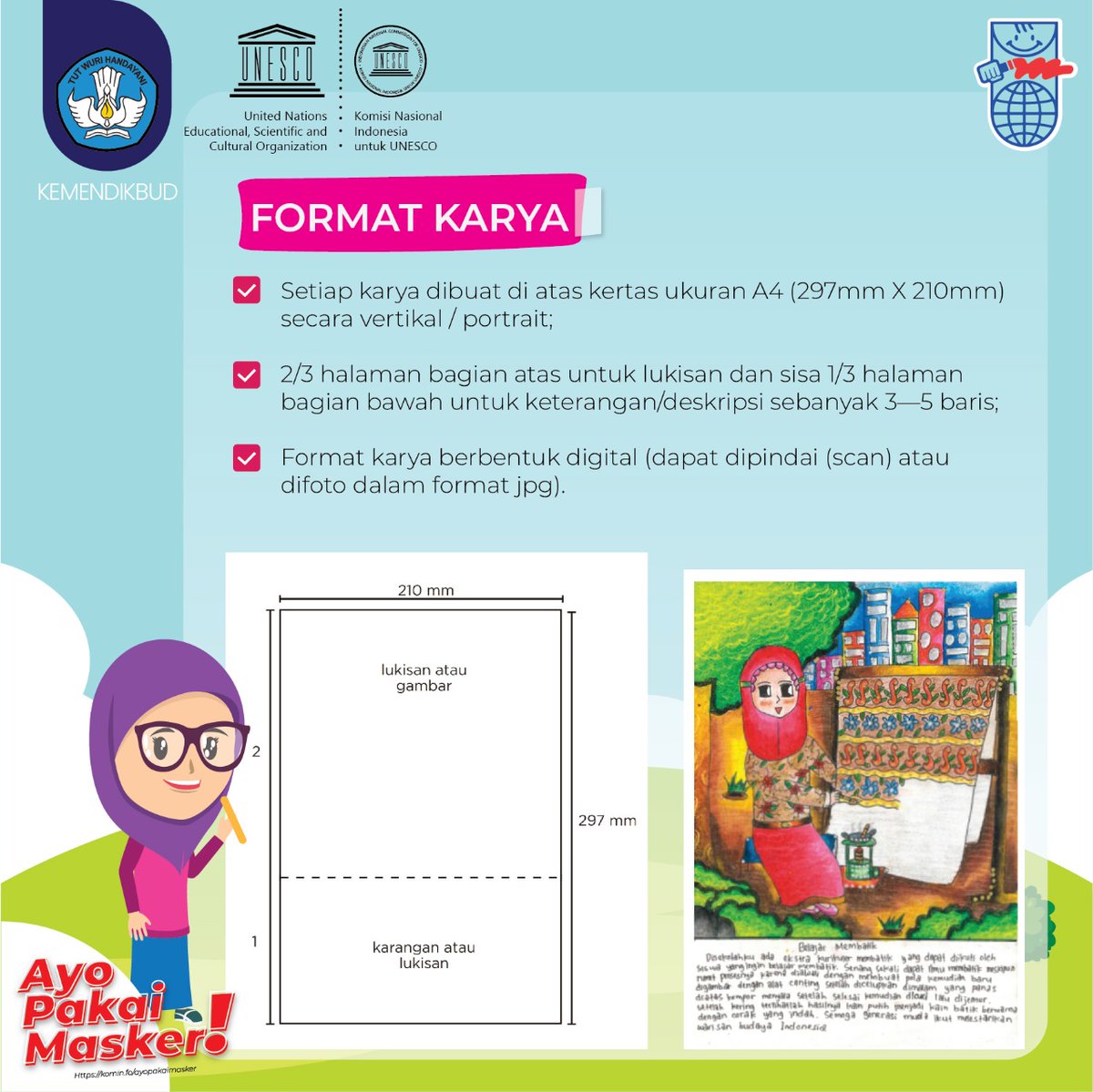 kniukemdikbud's tweet photo. #SobatDamaiKNIU, KNIU mengundang anak-anak di seluruh Indonesia untuk berpartisipasi dalam Sayembara Buku Harian Bergambar Enikki 2021/2022. Silakan baca informasi yang tertera pada infografik secara saksama dan kunjungi laman KNIU melalui tautan https://t.co/LIsoeQEydS. https://t.co/3jE8HkGG8P