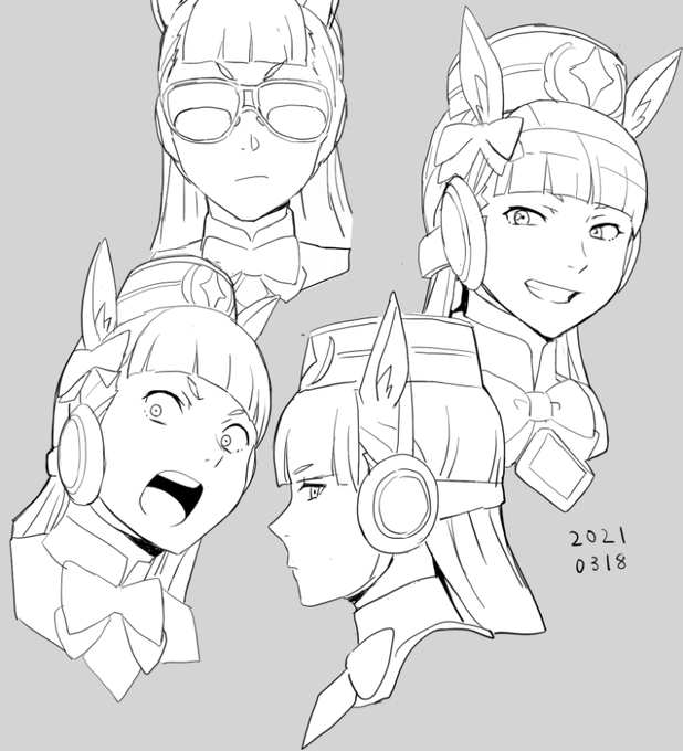 ワイ白髪と前髪パッツンキャラ好きなんだなと(ゴルシ 