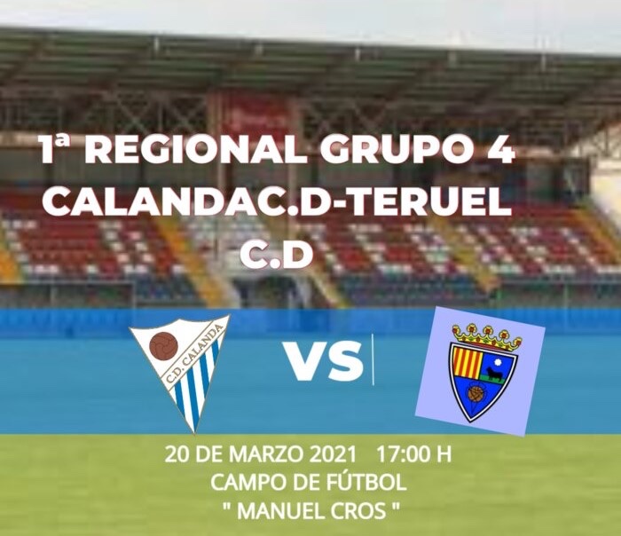 👀 Con la vista puesta ya en el partido del sábado contra el <a href="/CDCalanda/">C.D.Calanda</a> ,campo en el que sacar los 3 puntos será complicado pero iremos con la mayor de las ganas para traernos la victoria a casa.💪
<a href="/DeportesTeruel/">Deportes Teruel.</a> <a href="/TeruelCd/">Club Deportivo Teruel</a> <a href="/EcodeTeruel/">Eco de Teruel</a> @TeruelTv 
🔥¡VAMOS TERUEL!🔥
#GOREDSGO🔴🔵