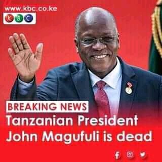 Maxweloswello's tweet photo. Sending my condolence to the family of Magufuli and Tanzania as a whole RIP https://t.co/sR0pdVELnE