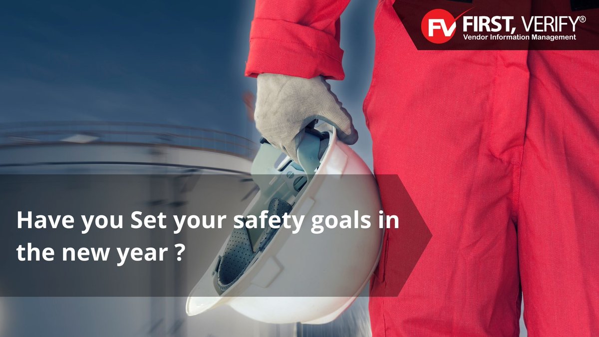 FIRSTVERIFY's tweet photo. Have you Set your safety goals in the new year?
Read more: https://t.co/dN7SVYYsFb
#safetygoals #safetytraining #safetyaudits #safetymeasures #safetytrainingprogram #safety #riskmangement #safetyhazards #contractors #suppliers https://t.co/JxIuyi4ROX
