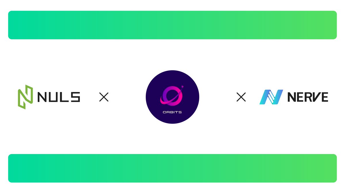 Nuls's tweet photo. We've entered a strategic cooperation with @Orbits_Finance
#Orbits will support NULS/Nerve cross-chain asset and Heco chain asset exchange.
https://t.co/IuWhGOAkh5
#Follow us on Twitter
#Join the conversation on Telegram https://t.co/0d0E4a9roA
#NULS #NVT #HecoChain https://t.co/Q2mLDckzbT