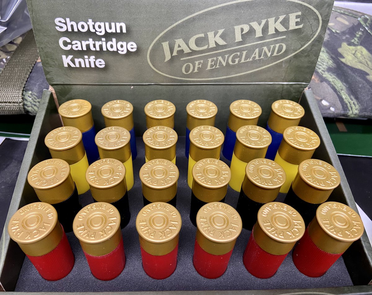 Jack Pyke shotgun cartridge pen knives back in stock #uklegal #edc #penknife                                         pullthetrigger.co.uk/Jack-Pyke-Shot…