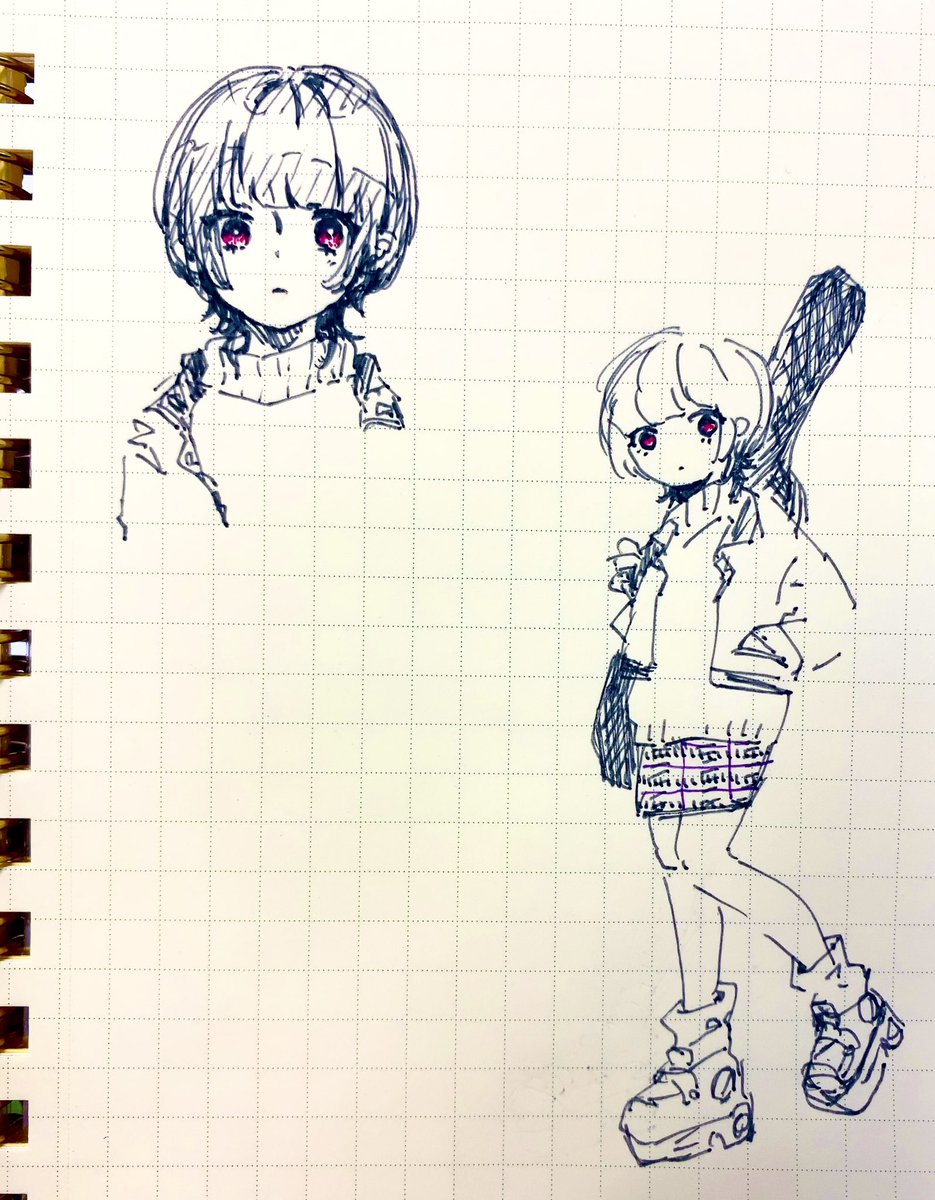 アナログで絵を描いたのひさびさだった 