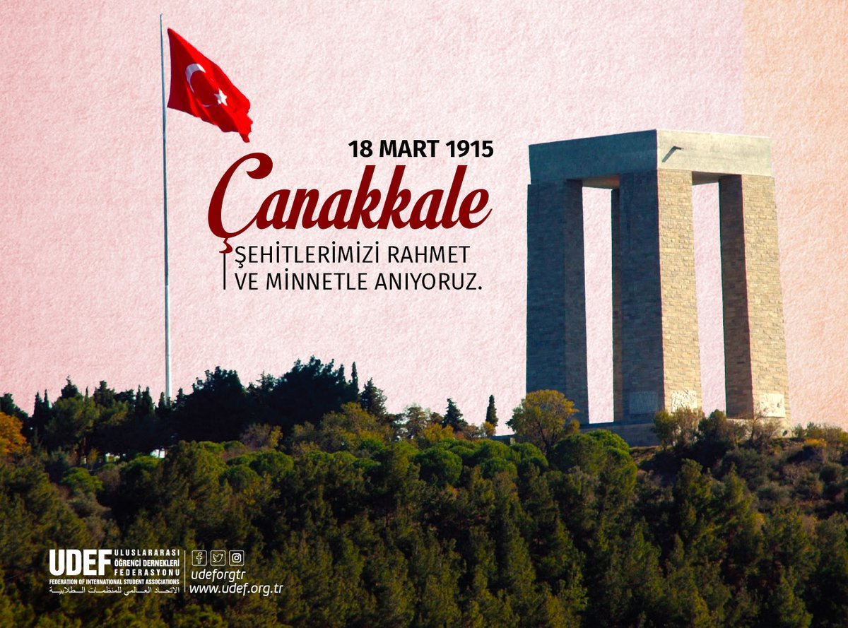 #18MartÇanakkaleZaferi'nin 106. yıl dönümünde aziz şehitlerimizi rahmet ve minnetle anıyoruz.