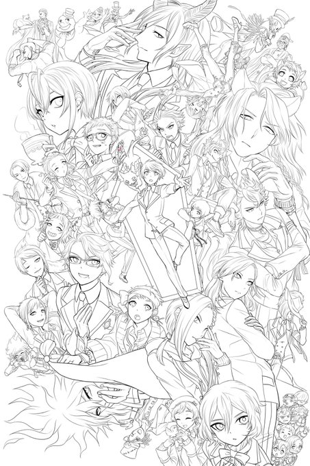 これはべらぼうに時間かかった線画 