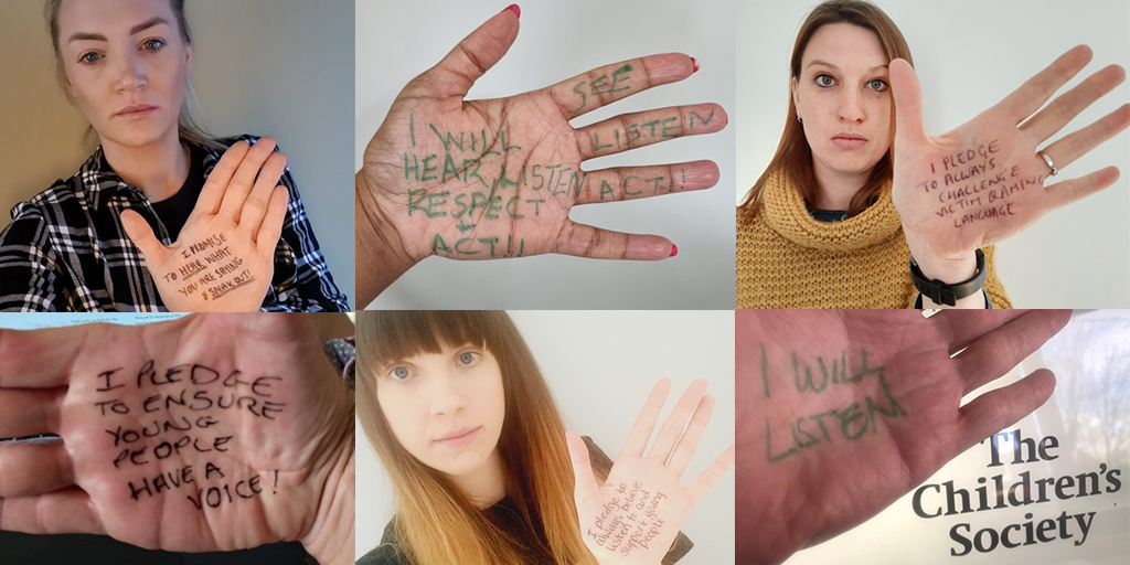 Children are not the problem. No child should be blamed for the abuse they experience.

💭  Think
🕵️‍♂️  Spot
📣  Speak out against abuse

We want to end child exploitation in every form, and make sure childhood abuse doesn’t define a young person’s future. #HelpingHands #CEADay21