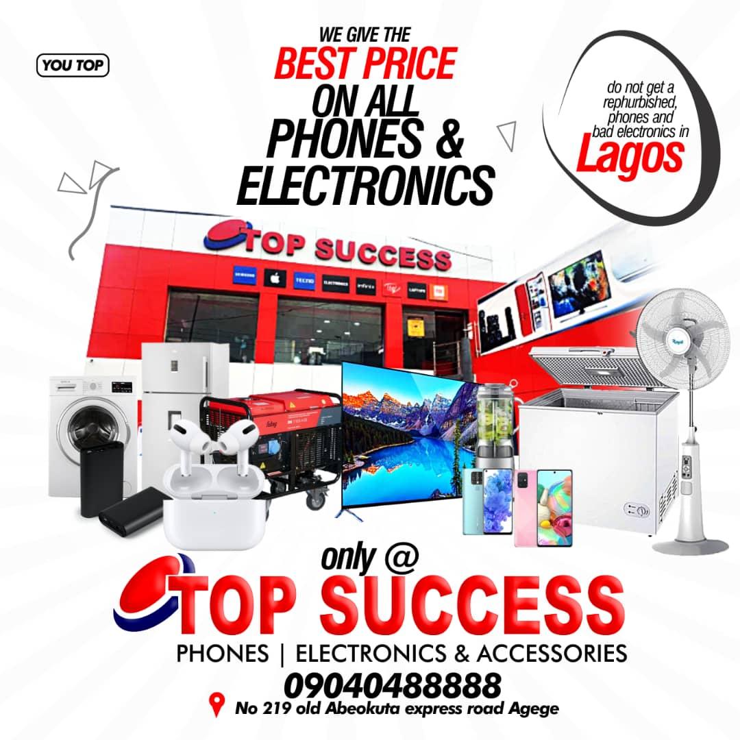 Topsuccessphone's tweet photo. We can't stop unfolding our best for you, we aim to give you the best at all time on everything why not visit *TOPSUCCESS* today and enjoy every bit of the top side😁🤗🛒 we are everywhere around you in Nigeria.. 👍🏼enjoy the shoppings🤸🏻‍♂💃🏻🥰 https://t.co/ksfLsc3ZNb