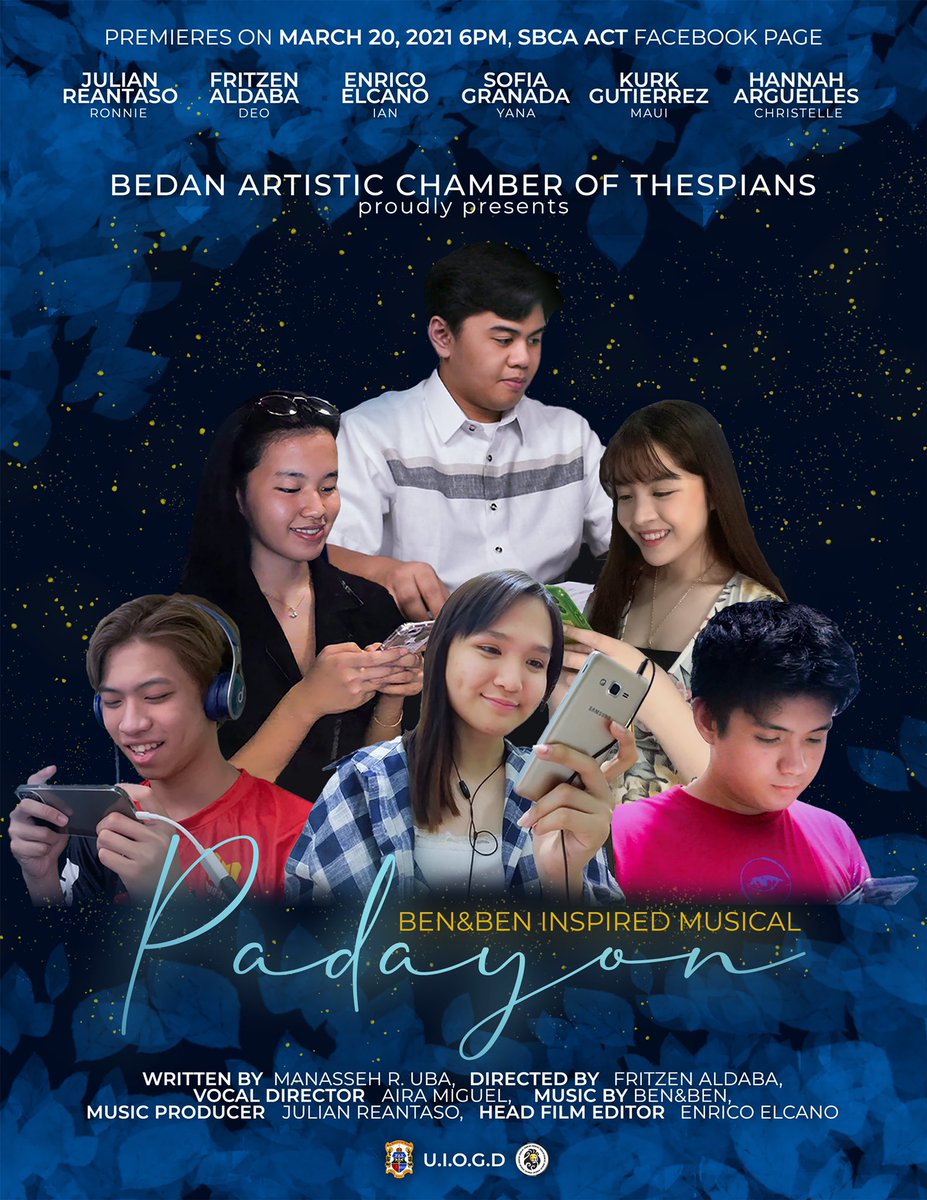 SbcaACT's tweet photo. As theater 🎭 transcends to a new performing platform, we transition from musical 🎶 stage play to a 🎞 film. 

This school year, the Bedan Artistic Chamber of Thespians 🎭 (ACT) proudly presents “PADAYON,” a Ben&amp;Ben-inspired musical. 🎶 🇵🇭 https://t.co/9gXJS3pcPe