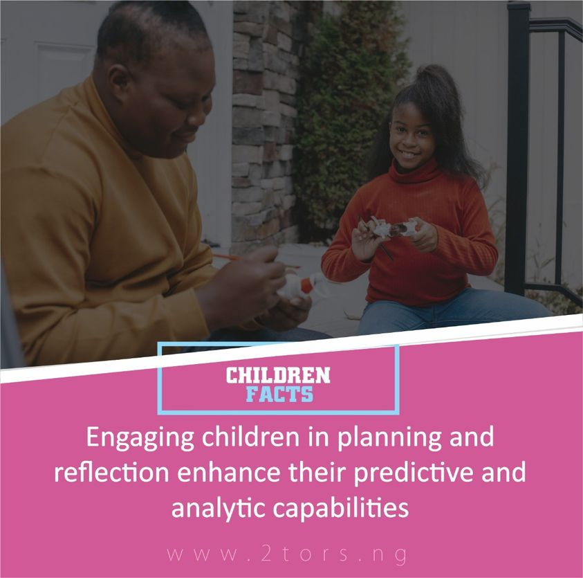 2torsNG's tweet photo. When a child is brought into the process of planning and reflection, it forces them to evaluate what behaviors and actions are necessary to complete a task.
#WednesdayWisdom #Facts #Kids #Learning #HomeTutors https://t.co/nn8R08smYa
