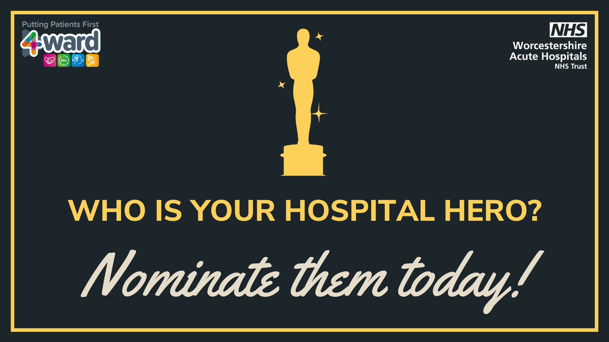 WorcsAcuteNHS's tweet image. We're asking for your help celebrating our caring staff by nominating someone who's left a lasting impression on you for an award!

Our Patients’ Choice Award recognises a member of staff who went the extra mile to provide exceptional levels of care, compassion &amp;amp; commitment...