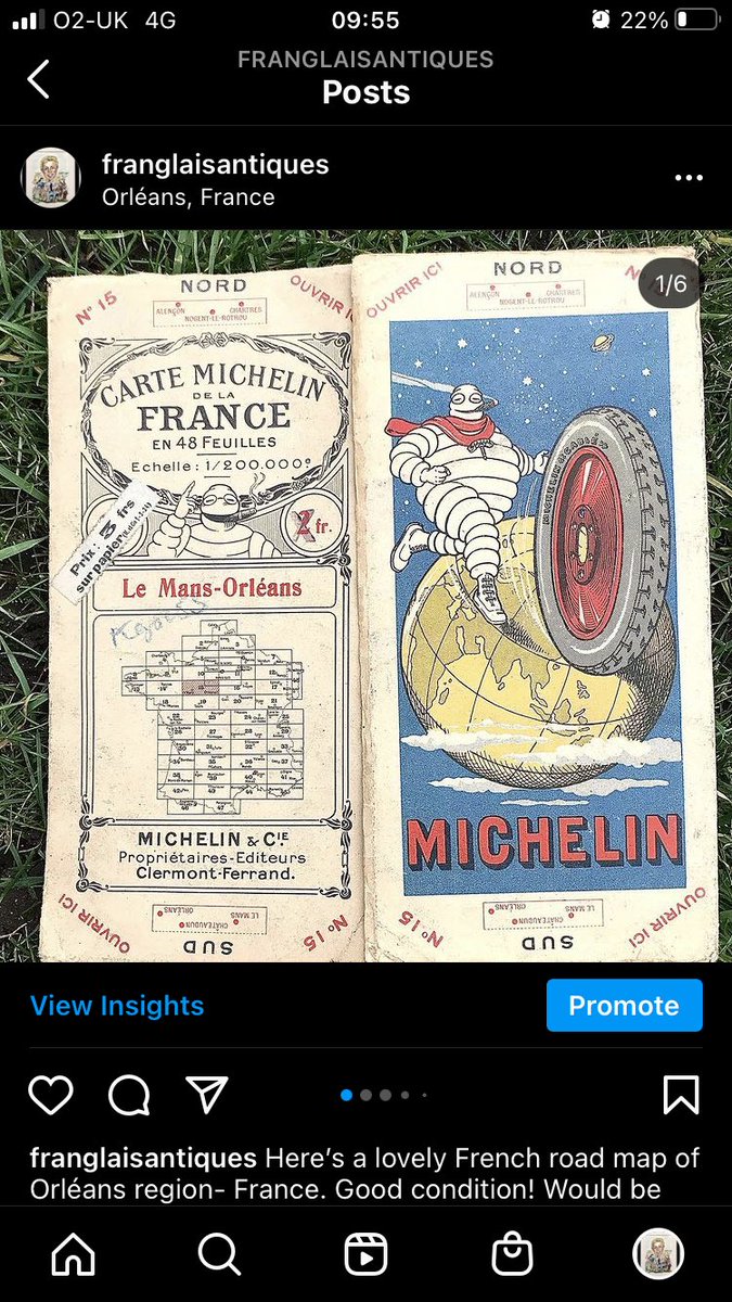 FranglaisA's tweet image. Here’s a lovely French road map of Orléans region- France. Good condition! Would be great to use it or frame your favourite side... 🇫🇷 -
🚙 
-
@simply_france_ #roadmap #frenchmap #art #retro #vintage #brocante #frenchantiques @saints