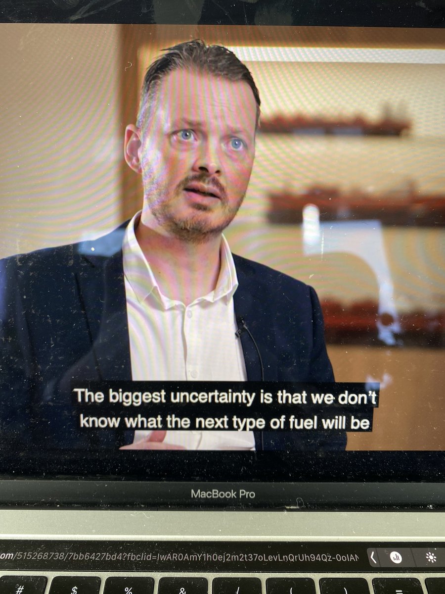 Stolt over klyngepartnar <a href="/Odfjell_SE/">Odfjell</a> vCTO Erik Hjortland som presenterer rederiet si ambisiøse satsing for å redusere sine klimautslepp på <a href="/Rederiforbundet/">Rederiforbundet</a> sin årskonferanse #Transition @NCEMCT #greenshipping