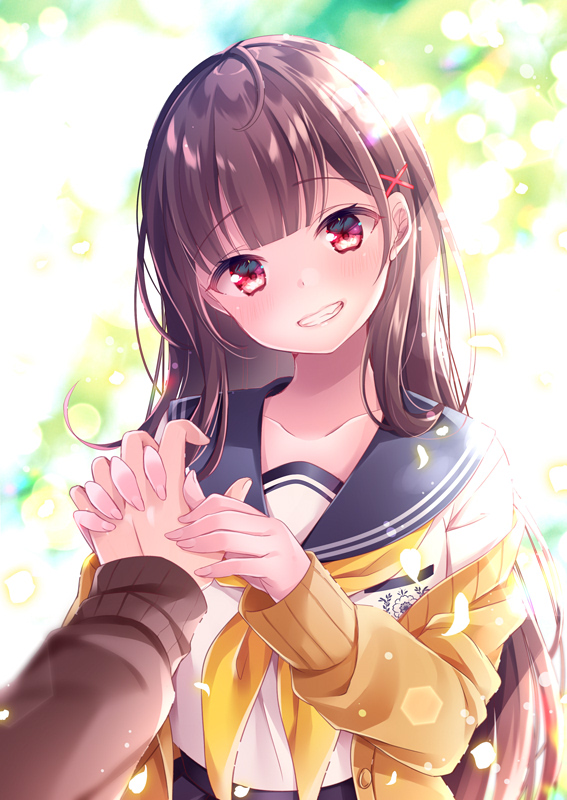 「#見た人も無言で黒髪美少女貼れ 」|ねむりねむ🌛COMITIA144【A12a】のイラスト