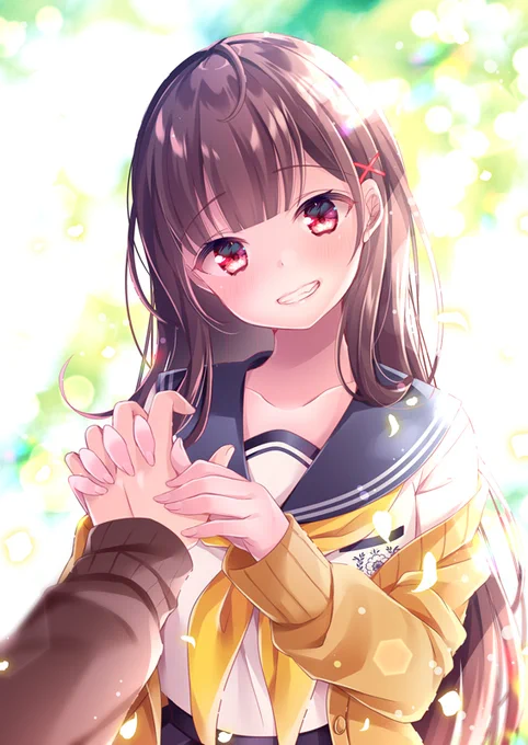 #見た人も無言で黒髪美少女貼れ 