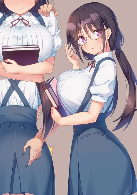 呼び止められる優等生ちゃん 