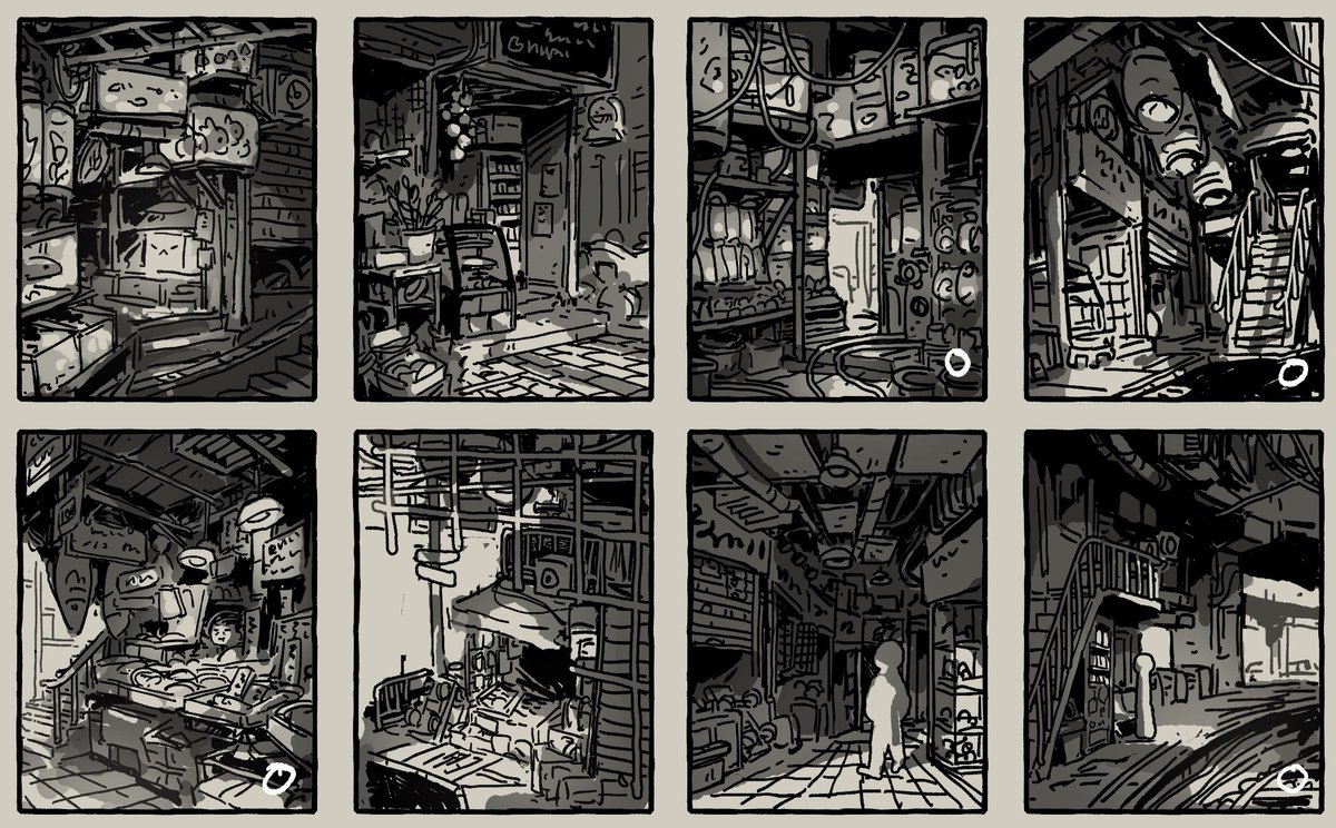 Had a discussion on discord about the importance of thumbnails today and boy do I have news for you
So these are some digital thumbs from earliest about 2018 to now, and you can see that my visual library has increased exponentially from the amount of reference I consume. 