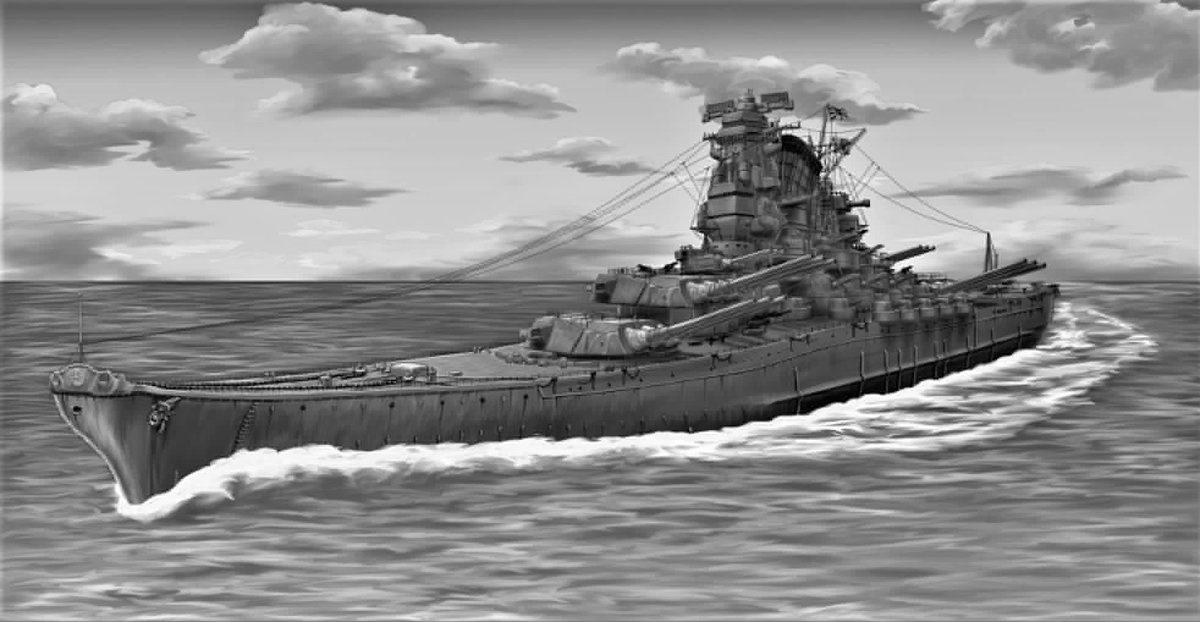 Tiger N 絵の練習中 大和とビスマルクの戦艦絵を白黒にしたら 確かにこれはこれでカッコいいかも イラスト好きな人と繋がりたい 絵描きさんと繋がりたい ミリタリー 軍艦 ドイツ どこかの誰かに刺さればそれで良い
