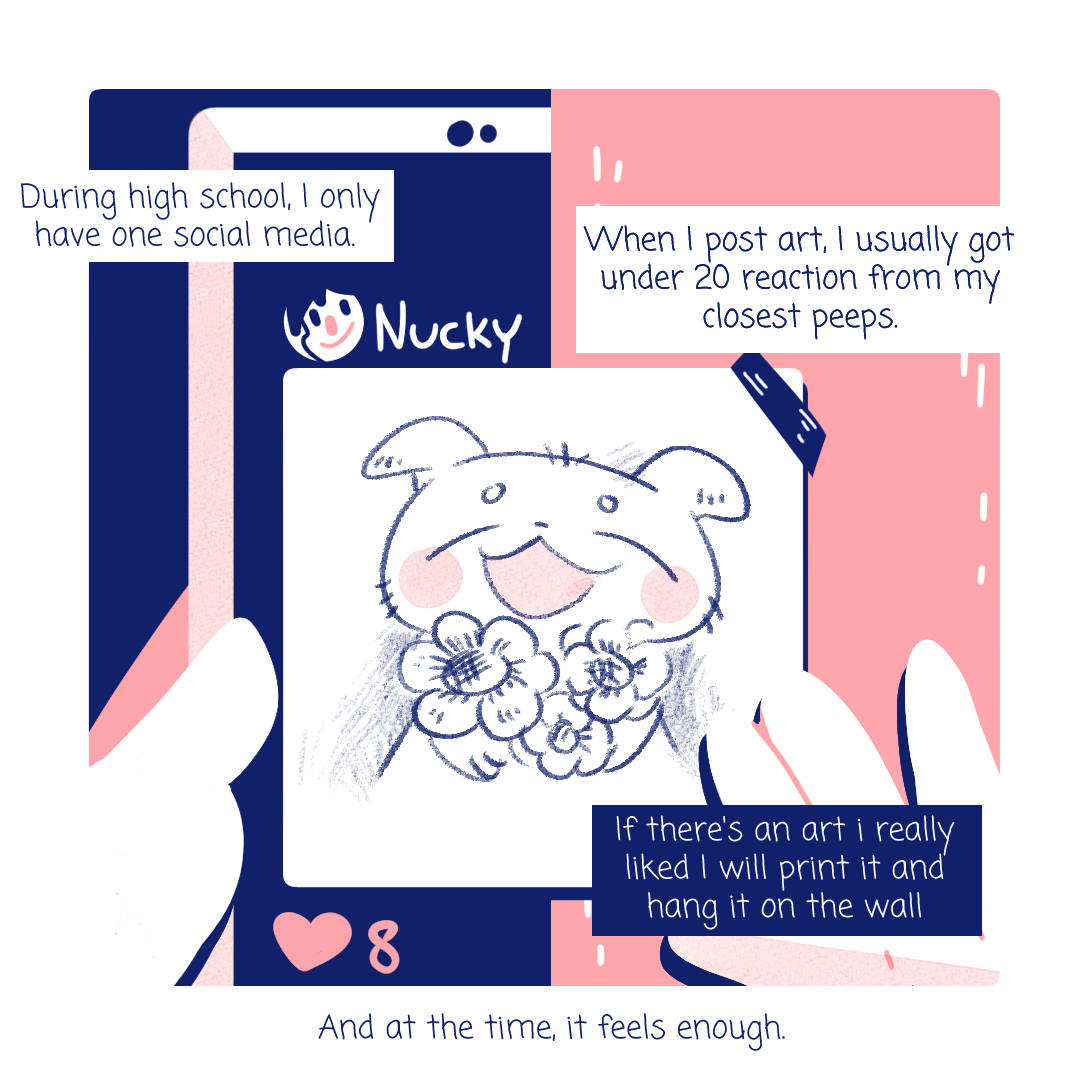 Hi long time no see! Social media is always one of my fav topic. Social media channels have many faces and this comic is a drop of what I think (1/3)