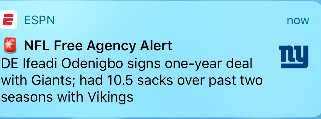 cobyfields8's tweet image. Giants get