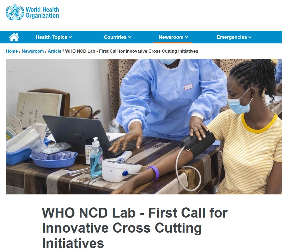 George Institute UK (@georgeinstuk) on Twitter photo 📌REMINDER for those planning on submitting to the NCD Lab on Women and Girls call, the deadline is 8th April
The call is seeking innovative solutions to accelerate progress towards the NCD and related SDGs
Find out more & apply at who.int/news-room/arti…
<a href="/georgeinstitute/">The George Institute for Global Health</a> <a href="/WHO/">World Health Organization (WHO)</a> 📌REMINDER for those planning on submitting to the NCD Lab on Women and Girls call, the deadline is 8th April
The call is seeking innovative solutions to accelerate progress towards the NCD and related SDGs
Find out more & apply at who.int/news-room/arti…
<a href="/georgeinstitute/">The George Institute for Global Health</a> <a href="/WHO/">World Health Organization (WHO)</a>